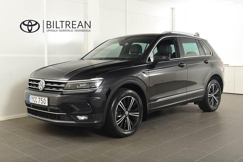 Svart Begagnad 2018 VW Tiguan GT SUV | 168 900 kr (Marknadspris) - Bild 1/4