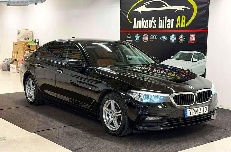 Begagnad BMW 520 Sport Line 190 HK (139 kW) 2018 Svart Sedan