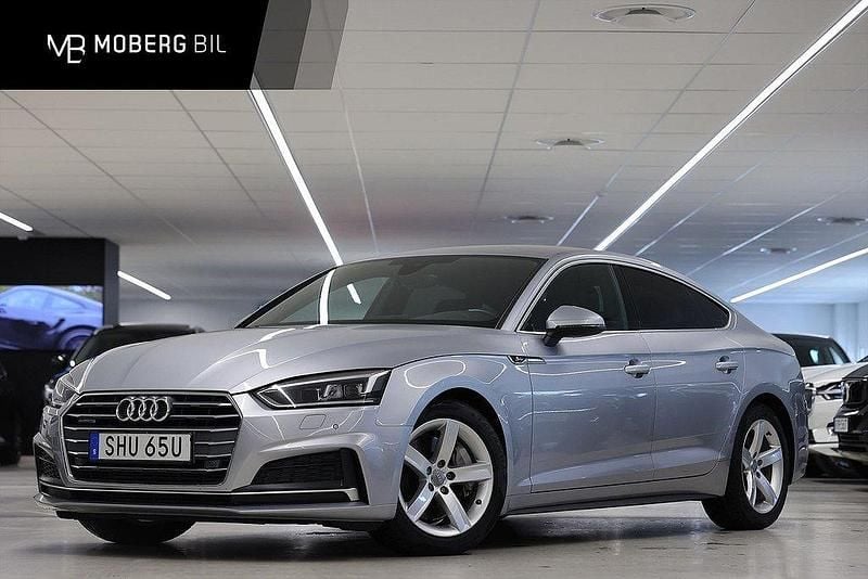 Silver Begagnad 2019 Audi A5 Sportback S-Line Halvkombi | 269 900 kr (Bra pris) - Bild 1/3