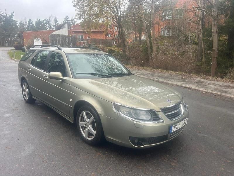 Grön Begagnad 2008 Saab 9-5 Linear Kombi | 24 900 kr (Bra pris) - Bild 1/4