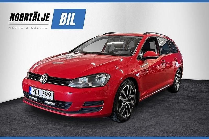 Röd Begagnad 2016 VW Golf VII Kombi | 99 900 kr (Marknadspris) - Bild 1/4