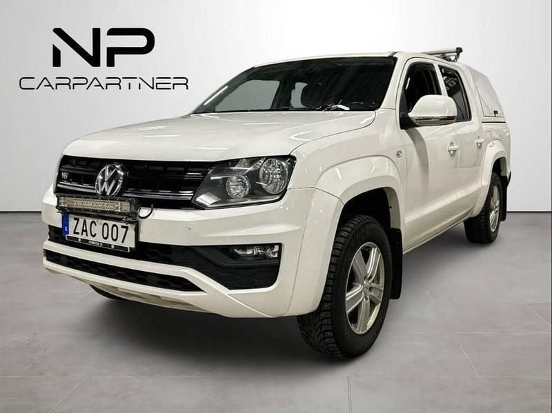 Vit Begagnad 2018 VW Amarok Comfortline Pickup | 218 900 kr (Superpris) - Bild 1/4