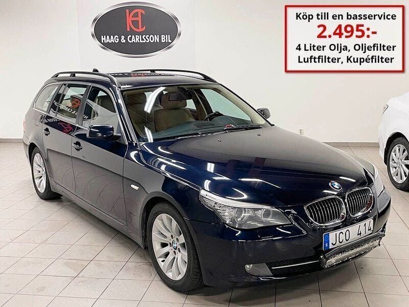 Blå Begagnad 2008 BMW 523 Kombi | 65 000 kr (Dyr) - Bild 1/4