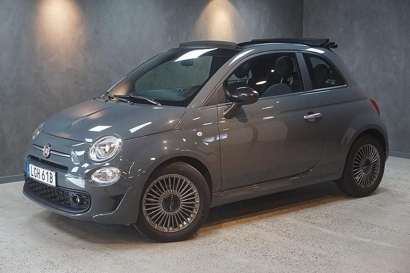 Grå Begagnad 2021 Fiat 500C Cab | 159 000 kr (Marknadspris) - Bild 1/4