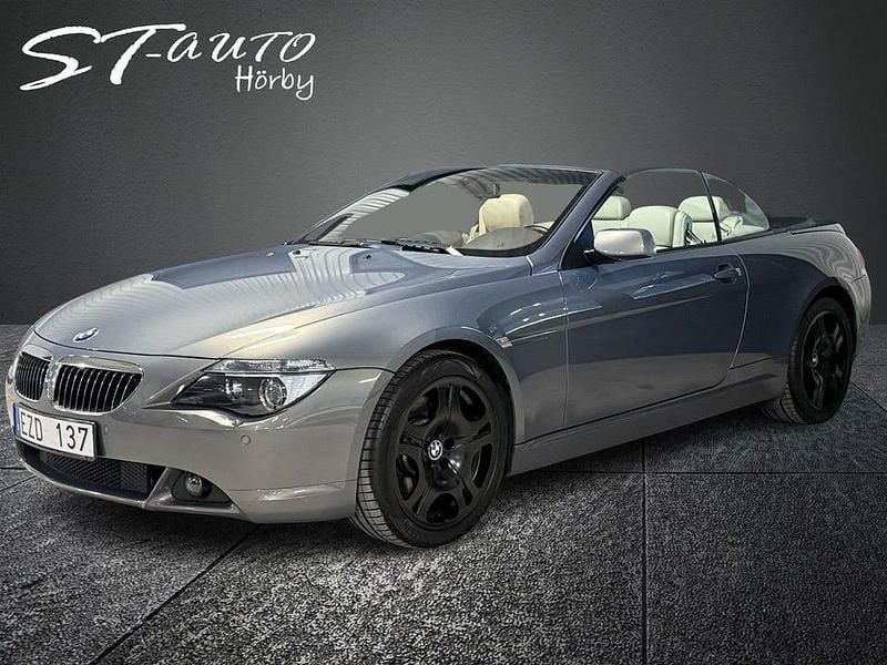 Mörkgrå Begagnad 2004 BMW 645 Cabriolet Cab | 219 900 kr - Bild 1/4