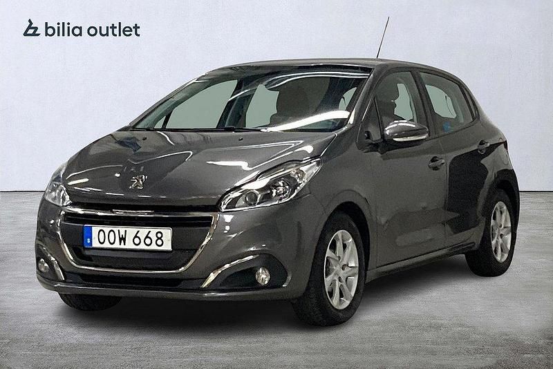 Mörkgrå Begagnad 2018 Peugeot 208 Halvkombi | 84 900 kr (Bra pris) - Bild 1/3