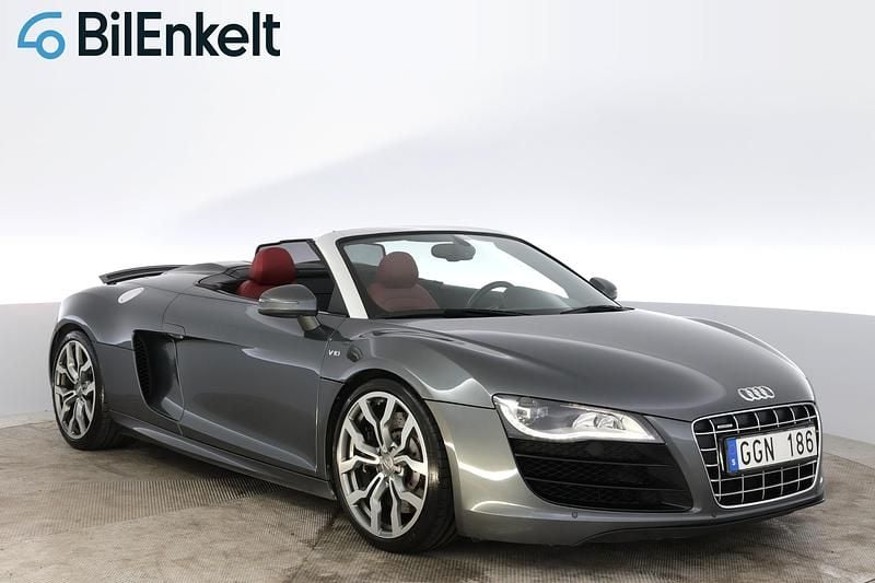 Begagnad Audi R8 Spyder 532 HK (391 kW) 2012 Grå Cab