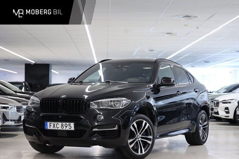 Svart Begagnad 2018 BMW X6 M50 M Sport SUV | 449 900 kr (Superpris) - Bild 1/3