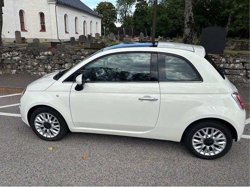Vit Begagnad 2015 Fiat 500 Lounge Halvkombi | 51 000 kr (Superpris) - Bild 1/4