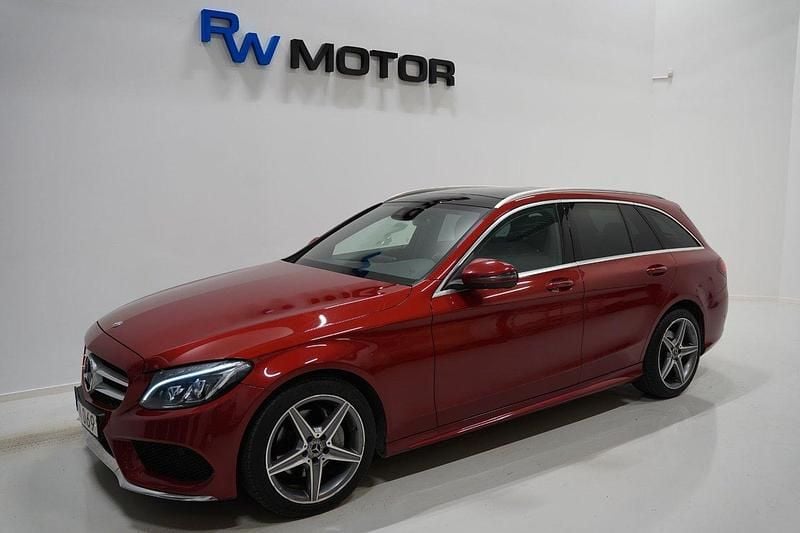 Röd Begagnad 2017 Mercedes C220 AMG Kombi | 259 800 kr (Marknadspris) - Bild 1/4