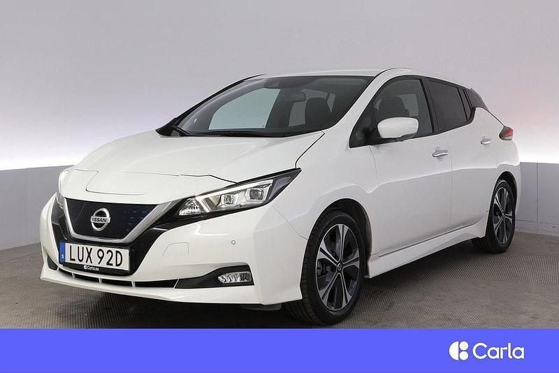Vit Begagnad 2021 Nissan Leaf 360º Halvkombi | 183 900 kr (Marknadspris) - Bild 1/4