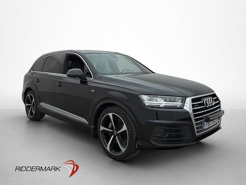 Begagnad Audi Q7 S-Line 272 HK (200 kW) 2018 Svart SUV