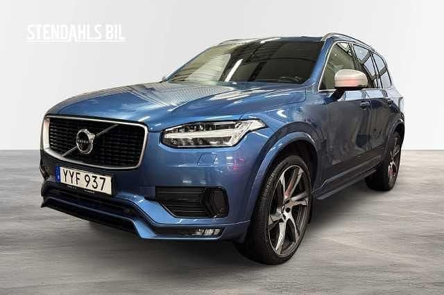 Blå Begagnad 2018 Volvo XC90 R-Design SUV | 389 000 kr (Marknadspris) - Bild 1/4