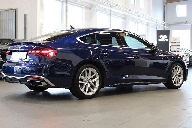 Begagnad Audi A5 Sportback S-Line 265 HK (194 kW) 2020 Blå Halvkombi
