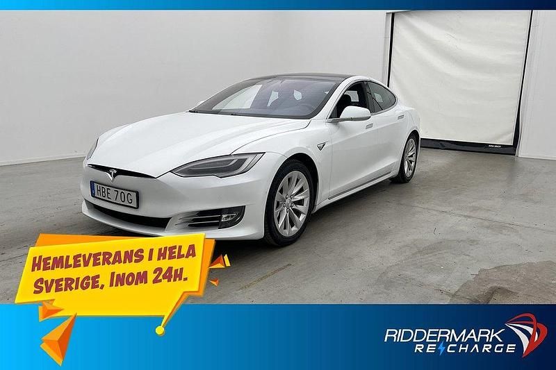 Vit Begagnad 2019 Tesla Model S Standard Range Sedan | 329 800 kr (Superpris) - Bild 1/3