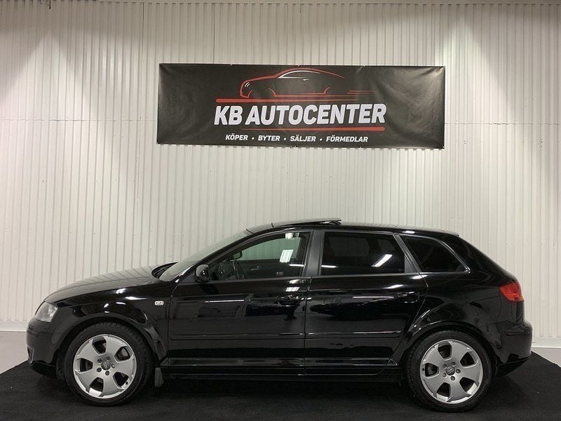 Begagnad Audi A3 Sportback Ambition 170 HK (125 kW) 2007 Svart Halvkombi