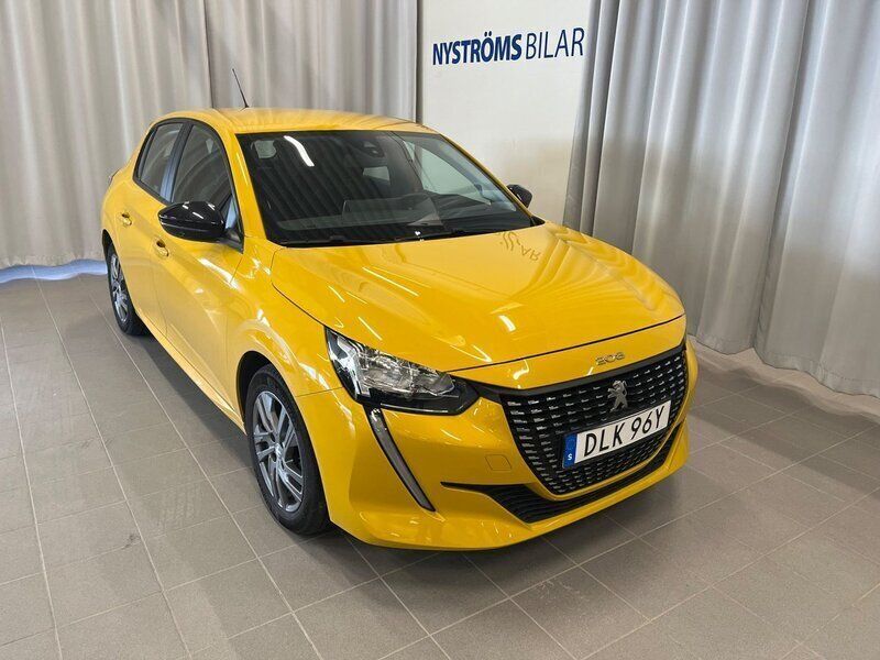 Gul Begagnad 2022 Peugeot 208 Active Halvkombi | 179 900 kr (Marknadspris) - Bild 1/2
