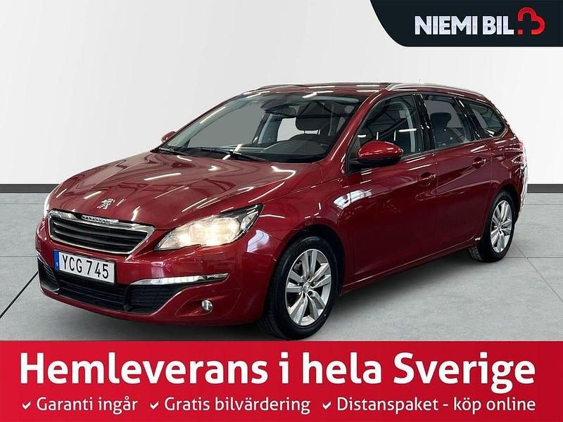 Ljusröd (röd) Begagnad 2016 Peugeot 308 Active Kombi | 114 900 kr (Lite dyr) - Bild 1/3