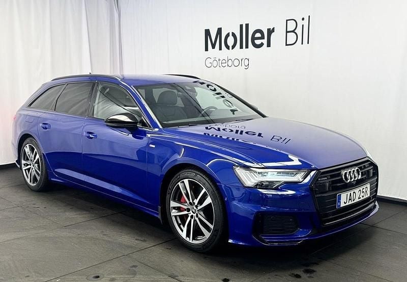 Blå (ultrablå metallic) Begagnad 2023 Audi A6 S-Line Kombi | 469 000 kr (Bra pris) - Bild 1/4