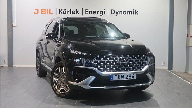 Svart Begagnad 2021 Hyundai Santa Fe Advanced SUV | 449 900 kr (Marknadspris) - Bild 1/4