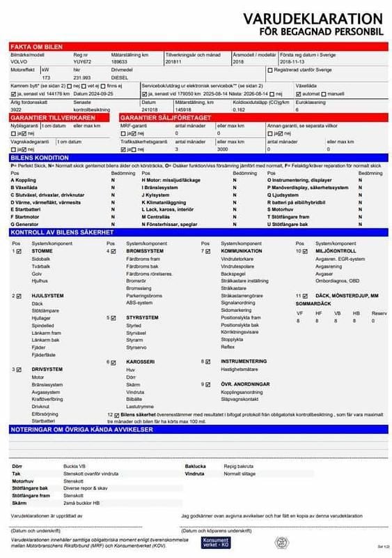 Begagnad Volvo XC90 Inscription 238 HK (175 kW) 2018 Grå SUV