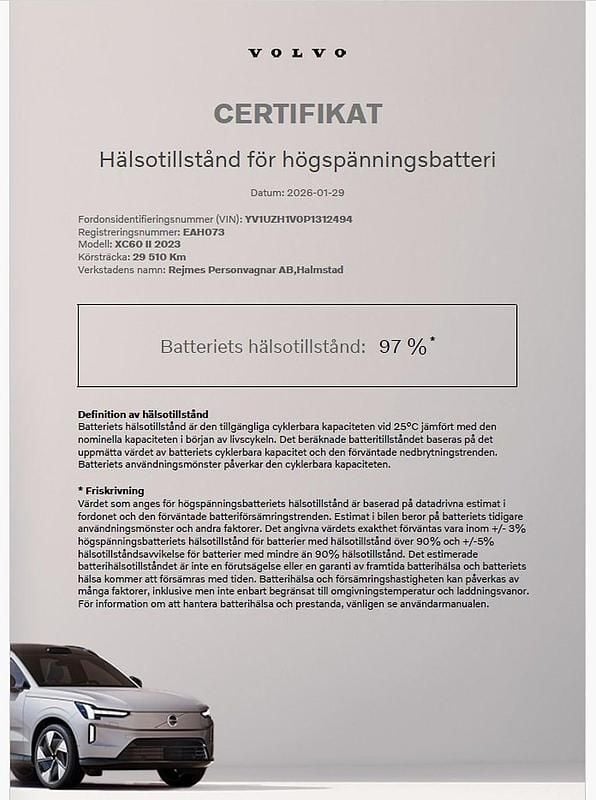 Begagnad Volvo XC60 Core 253 HK (186 kW) 2022 Mörkblå SUV