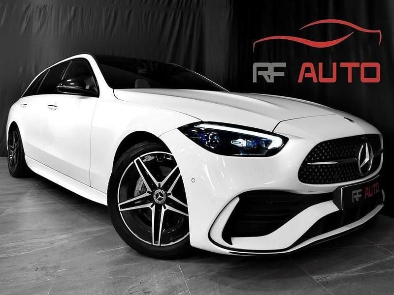 Vit Begagnad 2021 Mercedes C200 AMG Kombi | 389 900 kr (Marknadspris) - Bild 1/4