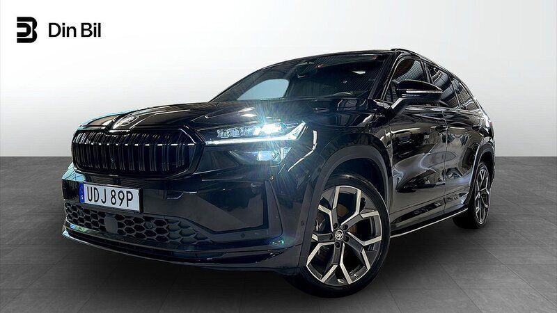 Svart Begagnad 2024 Skoda Kodiaq SportLine SUV | 529 900 kr - Bild 1/4