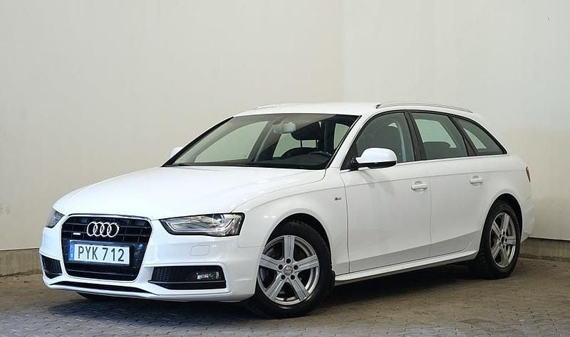 Begagnad Audi A4 S-Line 150 HK (110 kW) 2015 Vit Kombi