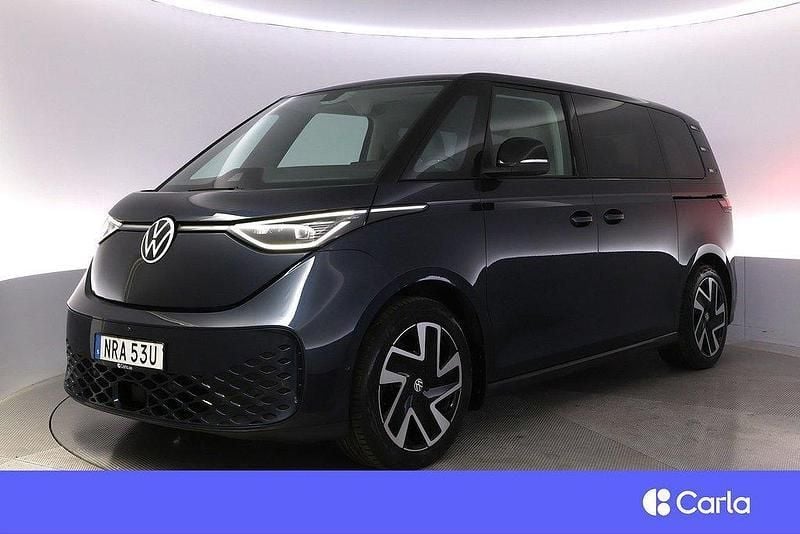 Mörkblå Begagnad 2023 VW ID. Buzz Pro Van | 524 900 kr - Bild 1/3