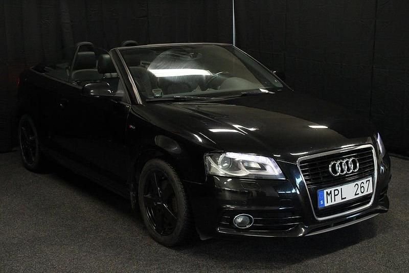 Svart Begagnad 2010 Audi A3 Cabriolet Comfort Cab | 124 900 kr (Marknadspris) - Bild 1/4