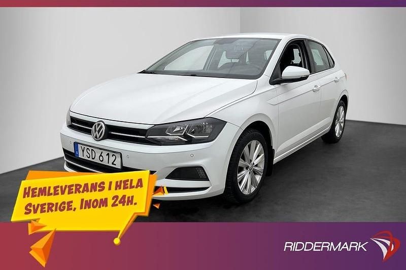 Vit Begagnad 2018 VW Polo Halvkombi | 164 700 kr (Marknadspris) - Bild 1/3