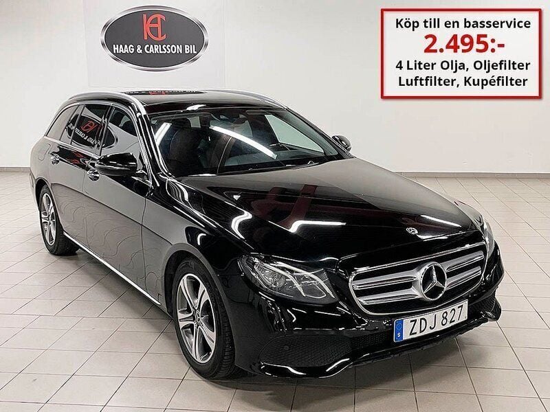Svart Begagnad 2017 Mercedes E220 Avantgarde Kombi | 229 000 kr (Lite dyr) - Bild 1/4