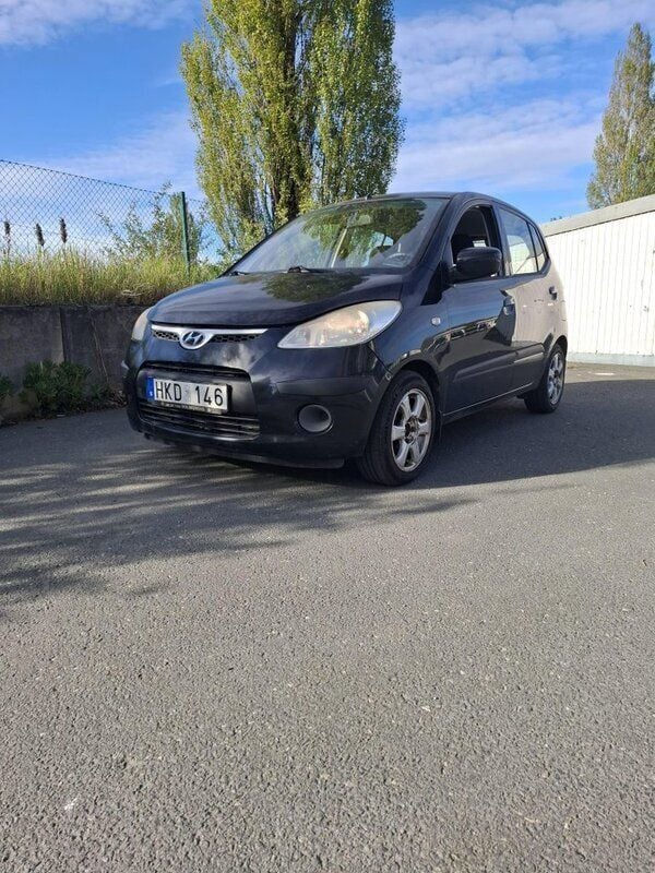 Svart Begagnad 2008 Hyundai i10 Halvkombi | 23 899 kr (Bra pris) - Bild 1/4