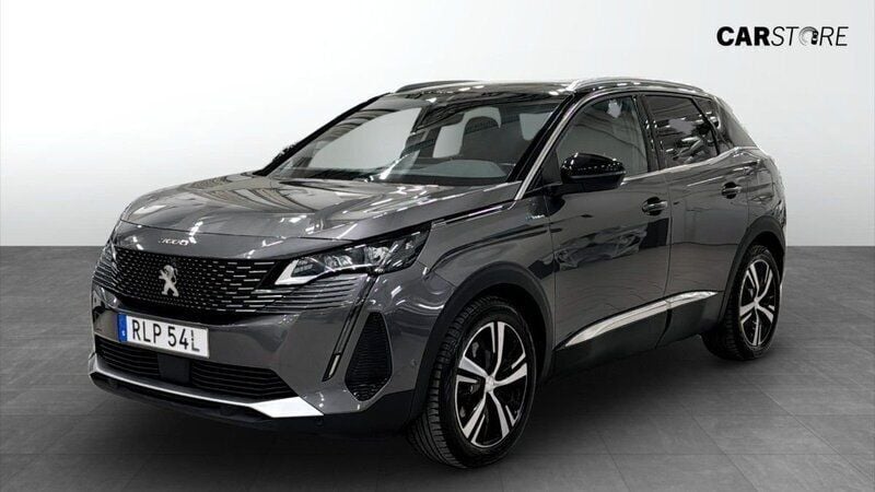 Grå (grey) Begagnad 2021 Peugeot 3008 GT-line SUV | 239 900 kr (Bra pris) - Bild 1/4