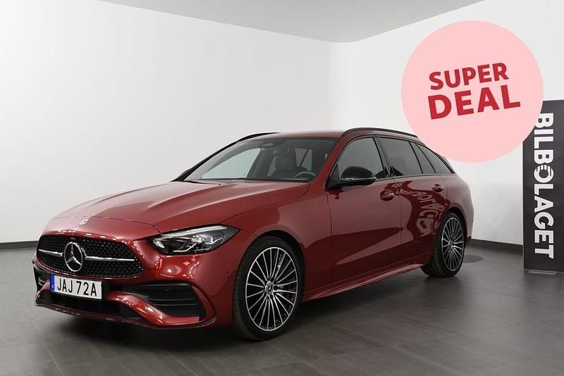 Röd Begagnad 2023 Mercedes C300 AMG line Kombi | 464 500 kr - Bild 1/4