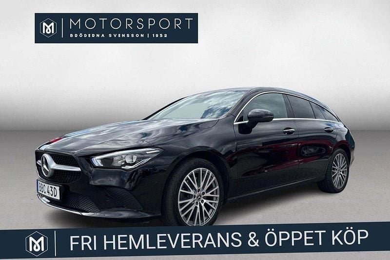 Svart Begagnad 2022 Mercedes CLA250e Shooting Brake Kombi | 309 900 kr (Bra pris) - Bild 1/3