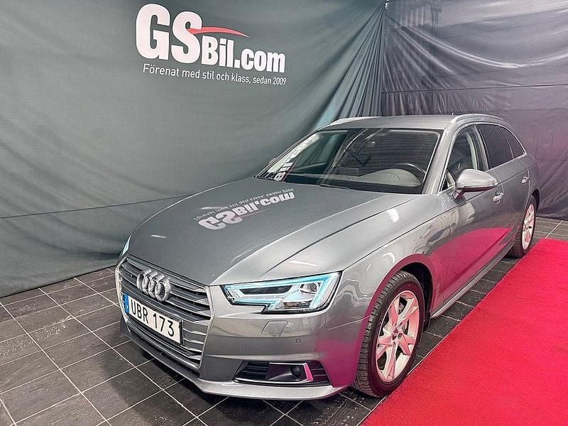 Grå Begagnad 2018 Audi A4 Sport Kombi | 248 900 kr (Lite dyr) - Bild 1/4