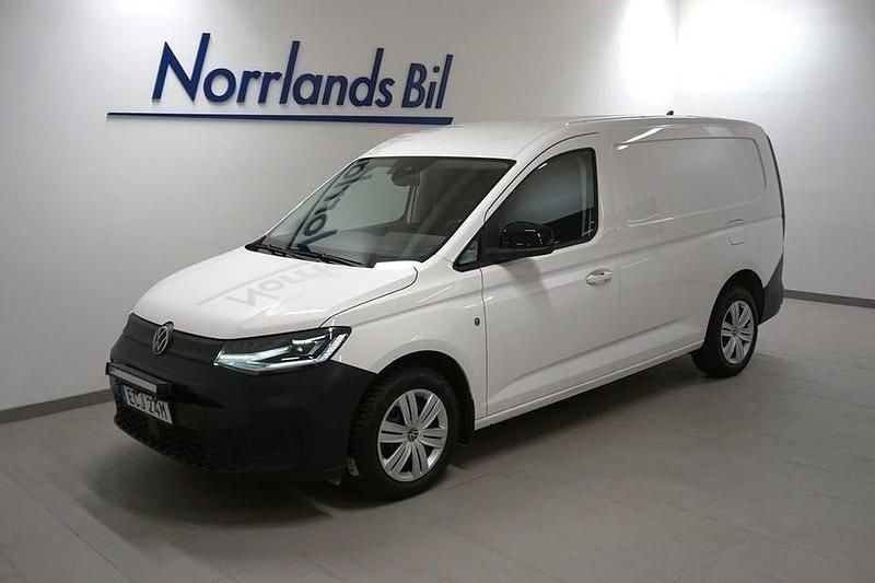 Vit (candyvit) Begagnad 2021 VW Caddy Maxi Minibuss | 279 900 kr (Marknadspris) - Bild 1/4