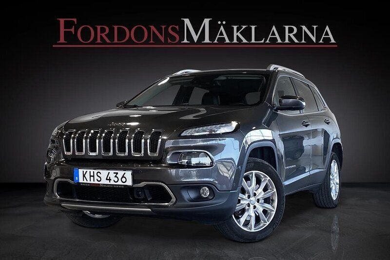 Grå (gråmetallic) Begagnad 2016 Jeep Cherokee Limited SUV | 179 900 kr (Marknadspris) - Bild 1/4