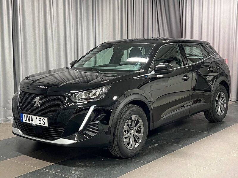Svart Begagnad 2022 Peugeot e-2008 Active SUV | 189 800 kr (Bra pris) - Bild 1/4