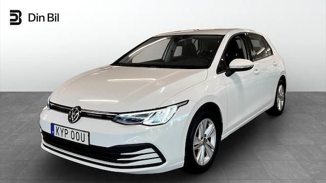 Vit (pure white) Begagnad 2020 VW Golf VII Life Halvkombi | 189 900 kr (Marknadspris) - Bild 1/4