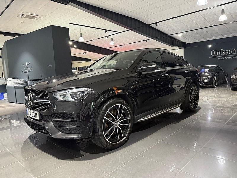 Svart Begagnad 2022 Mercedes GLE350 AMG Line Premium Plus Sportkupé | 695 000 kr (Bra pris) - Bild 1/4