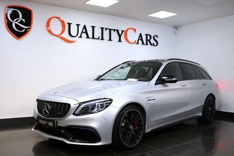 Silver Begagnad 2019 Mercedes C63S AMG AMG Kombi | 639 000 kr (Marknadspris) - Bild 1/4