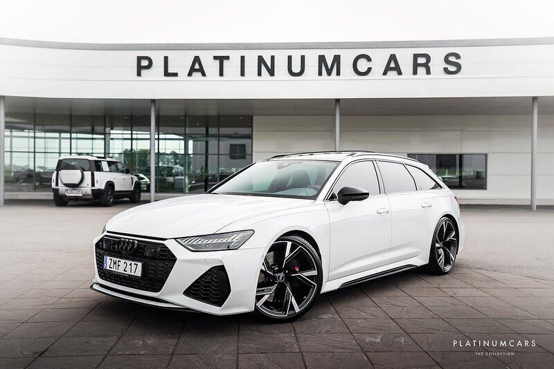 Vit Begagnad 2021 Audi RS6 Design Kombi | 1 149 000 kr - Bild 1/4