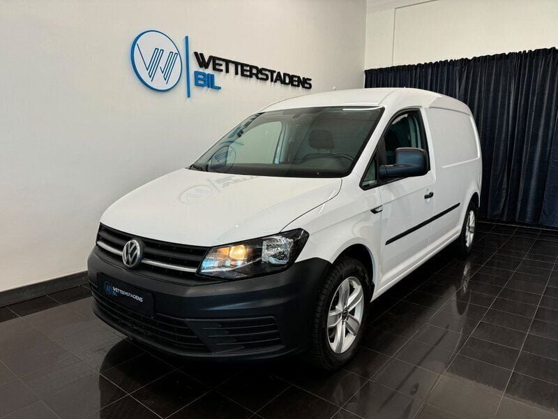 Vit Begagnad 2018 VW Caddy Maxi Minibuss | 119 900 kr (Marknadspris) - Bild 1/4