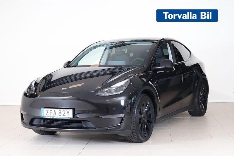 Svart Begagnad 2022 Tesla Model Y Long Range AWD SUV | 379 900 kr (Marknadspris) - Bild 1/3