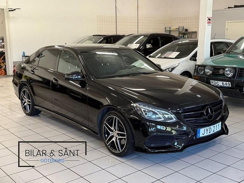 Svart Begagnad 2015 Mercedes E220 AMG Sedan | 174 900 kr (Superpris) - Bild 1/4