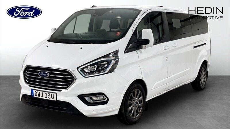 Vit (white) Begagnad 2023 Ford Tourneo Custom Minibuss | 562 375 kr (Dyr) - Bild 1/4