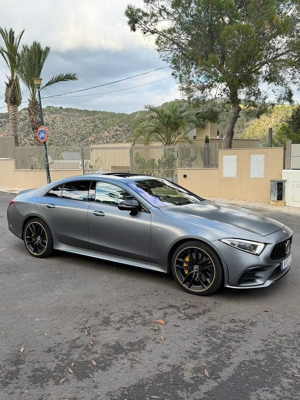 Matt grå original färg Begagnad 2019 Mercedes CLS53 AMG AMG Sportkupé | 680 000 kr - Bild 1/4